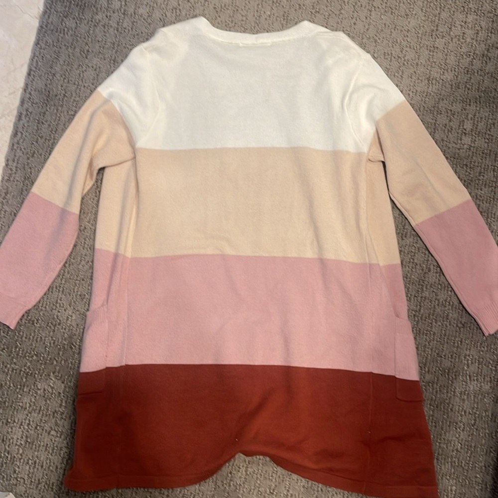 Colorblock Cardigan Sweater - Picture 2 of 6